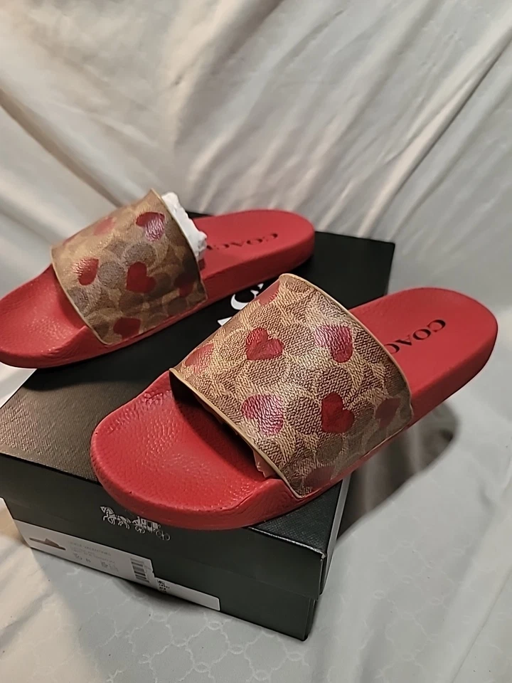 Coach Udele Valentines, новый, C8997, размер 10B, электрический красный, с коробкой - Изображение 4 из 4