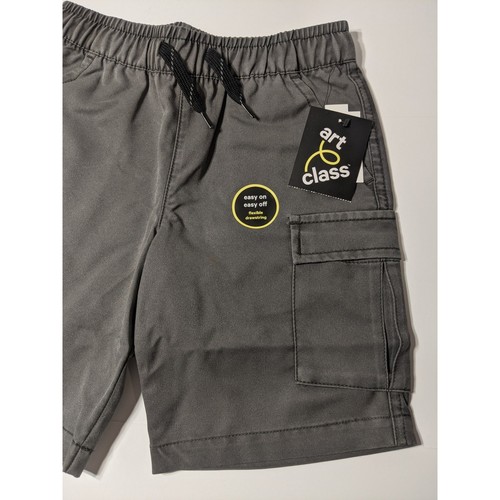 Art Class Cargo Shorts XS 4/5 Pocket Elastic Waist Drawstring Pull On Dark Gray - Picture 2 of 6
