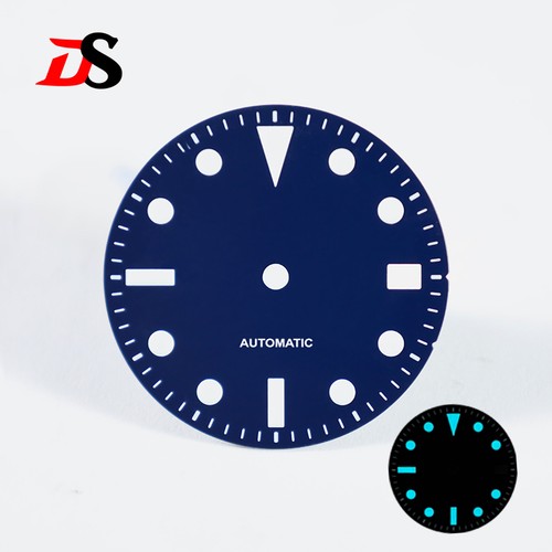 DS Matte Dial date and no date Blue Lume NH38 NH35 28.5mm SW200 9015 ETA2824 - Picture 5 of 5