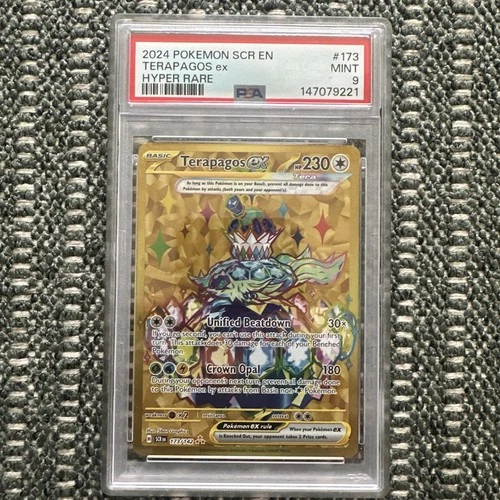 Pokémon 173/142 Terapagos EX Hyper Rare PSA 9