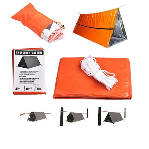 Aluminum Film Tent Sleeping Bag Outdoor Picnic Mat Tent Warmth - Picture 10 of 12