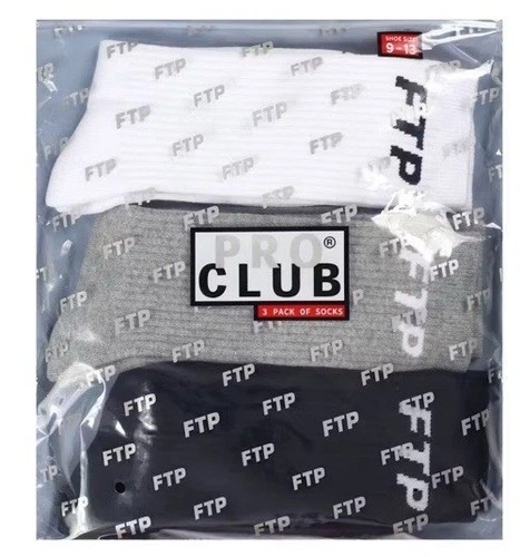 Paquete de 3 calcetines Fuckthepopulation FTP Pro Club talla 9-13 ¡ENVÍO GRATUITO! - Imagen 7 de 8