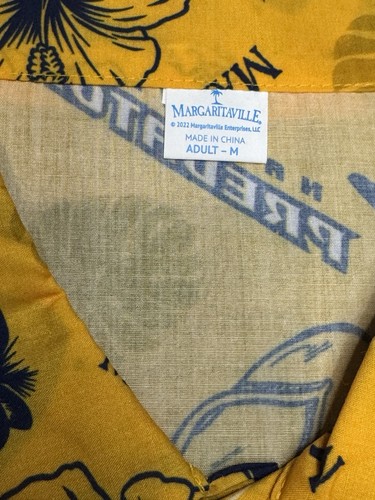 Nashville Predators Jimmy Buffet Margaritaville Button Up Shirt Mens Med Hockey - Picture 2 of 6