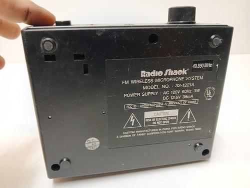 realistic fm wireless microphone system model 32-1221A TESTED - Picture 3 of 8