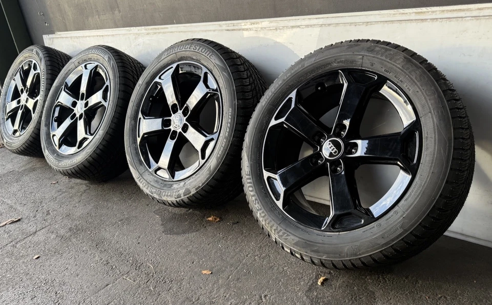 4x Winter Räder Audi 81A071497AAX1 Q2 A4 Q3 Passat 215 55 R17 Bridgestone NEU - Bild 2 von 4