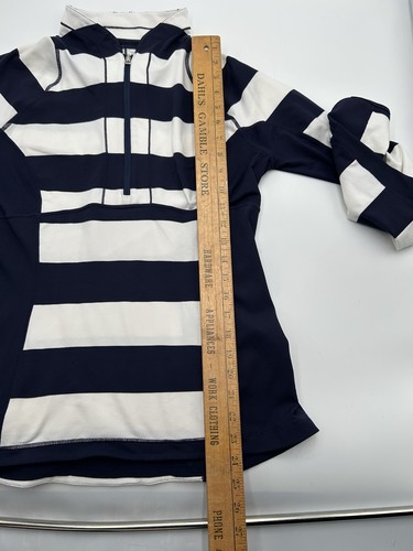 Lululemon Run Switch Back 1/2 Zip Striped Pullover Women’s 12 I - Picture 7 of 10