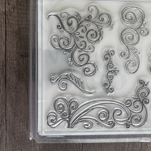 Autumn Leaves Clear Stamps Swirls v.2 Rhonna Farrer Scrapbooking Cardmaking New - Picture 3 of 5