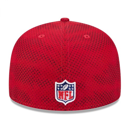 New Era Men's Scarlet San Francisco 49ers 2024 Sideline 59FIFTY Fitted Hat, Red - Picture 6 of 7