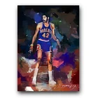 Connie Hawkins #9 Art Card Limited 16/50 Edward Vela Signed (Phoenix Suns)