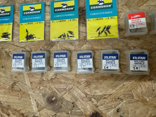 MATCH COARSE FISHING TACKLE - SWIVELS AND SNAP LINKS BUNDLE, MUSTAD, SILSTAR - Picture 6 of 8