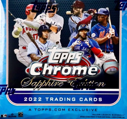 2022 Topps Chrome Sapphire Edition Baseball Hobby Box - 2 Exclusive Parallels