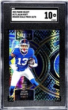 2023 Panini Select - Premier Level Jalin Hyatt #173 Dragon Scale Prizm /70 (RC)