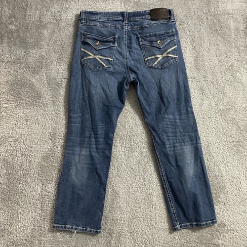 TK Axel Jeans Herren 36x30 Slim Boot Cut Blau Denim Medium Wash Mid Rise Stretch - Bild 9 von 10