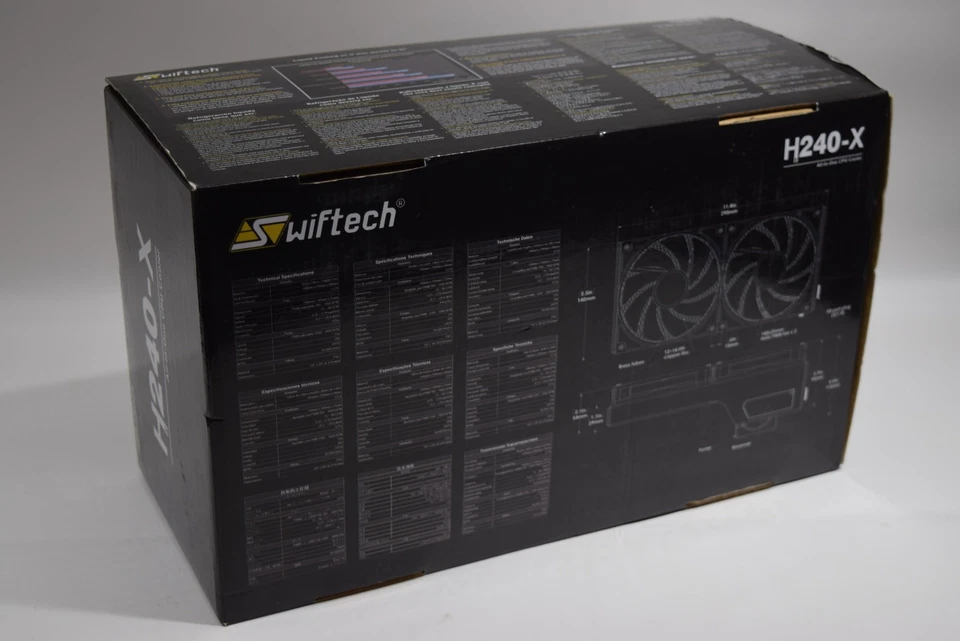 NEW! Swiftech ‎H240-X  Liquid CPU Cooler LGA 115X/2011/1366/775 290x140x115mm - Image 2 of 4
