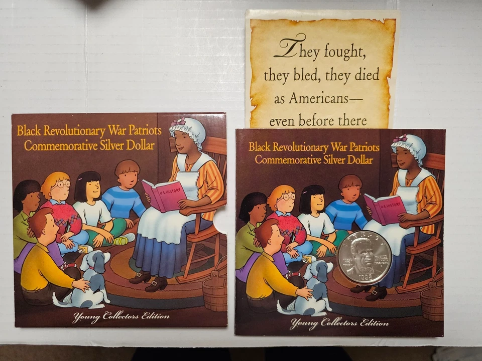 1998 Black Revolutionary War Patriots Commemorative $1 Young Collector Set W/OGP - Image 2 of 4