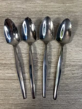 Set of 4 Vintage Grapefruit Dessert Spoon Serrated Edge Stainless Citra Japan