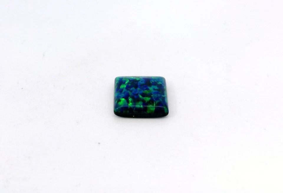 2.58ct Loose Lab Square Cut Green / Dark Blue Triplet Opal 10 x 10 mm - Image 4 of 4