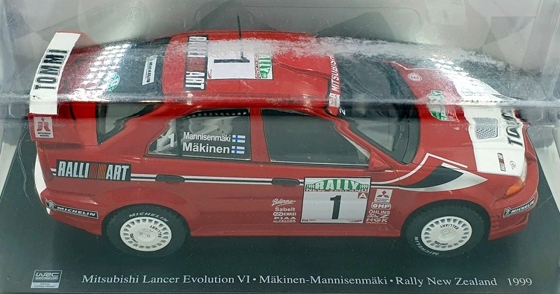Hachette escala 1/24 G113U014 Mitsubishi Lancer EVO VI Nueva Zelanda 1999 Makinen Foto 4 de 4