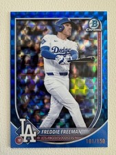 2025 Bowman Chrome Freddie Freeman Blue Geometric Refractor /150 #33