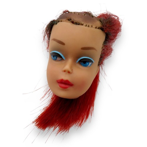 Color Magic Barbie 1966 CM Black Raven Ruby Red Hair #1150 Head Mattel TLC - Picture 7 of 12