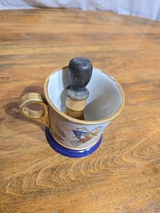 BPOE Antique Shaving Mug Limoge Fraternal Elk Stamped FRANCE