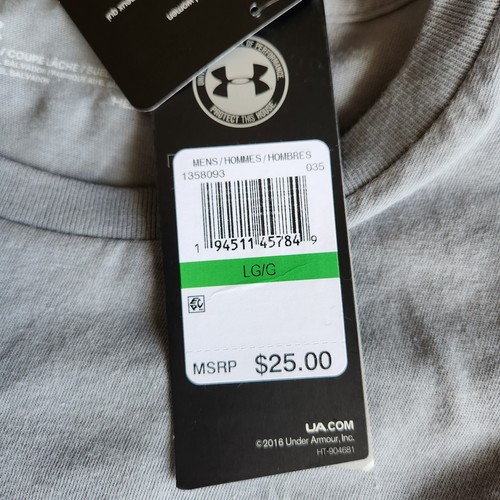 Under Armour UA Freedom American Patriotic USA Grey L Active Graphic T-Shirt NWT - Picture 6 of 8