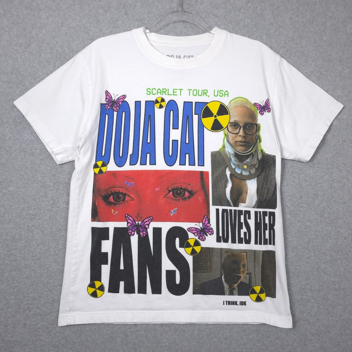 Doja Cat Shirt Small White Scarlet Tour USA Graphic Print