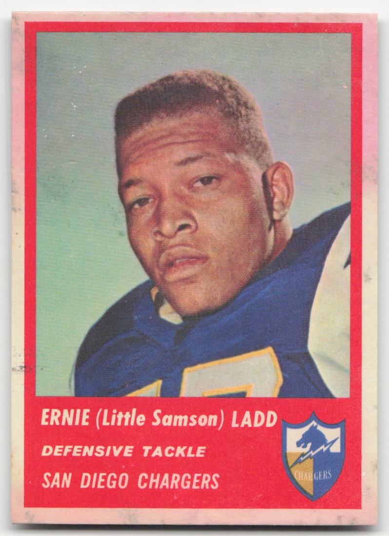 1963 Fleer Football #76 Ernie Ladd San Diego Chargers VG-VGEX (staining)