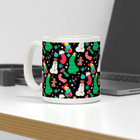 Christmas Mug Cartoon Pattern Cute Holiday Coffee Cup Snowman Tree Gift 2025