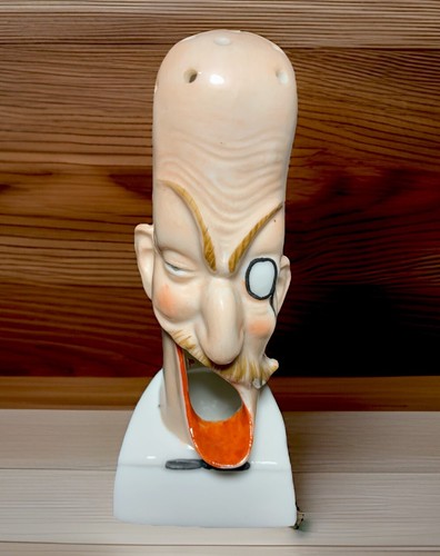Cenicero Cabeza Calva Vintage Cenicero Humo Ardalt Japón Extraño Tabaco Antiguo