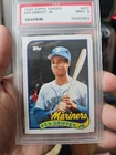 1989 TOPPS TRADED #41T KEN GRIFFEY JR RC ROOKIE HOF PSA 9 MINT MARINERS, BEAUTY!