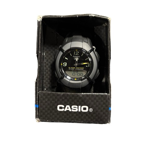 Casio HD Mens Watch Analogue & Digital HDC-600-1BVES New Tested Working - Picture 2 of 13