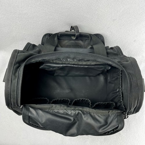TUMI Alpha Ballistic Nylon Gym Duffel Weekender Carry-On Bag Luggage Black 14" - Picture 5 of 5