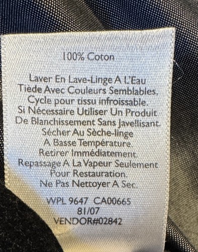 Eddie Bauer Mens Long Sleeve Dark Gray Wrinkle Free Dress Shirt Relaxed Fit 2XL - Picture 5 of 5