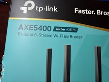 TP-LINK Archer AXE75 AX5400 4 Port 5378 Mbps Wireless Router