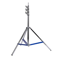 Flashpoint Flashpoint 9.9ft Steel Light Stand Pro with Leveling Leg, Silver, Max