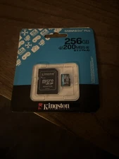 Kingston SDCG4/256GB Canvas Go! Plus Gen4 microSDXC Card w/ SD Adapter (200MB/s)