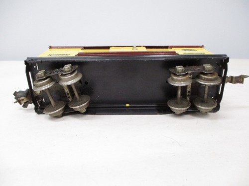 Lionel 814 Train Boxcar creme, weinrot, Nickel Trim Vorkrieg Spur O X6957 - Bild 8 von 10