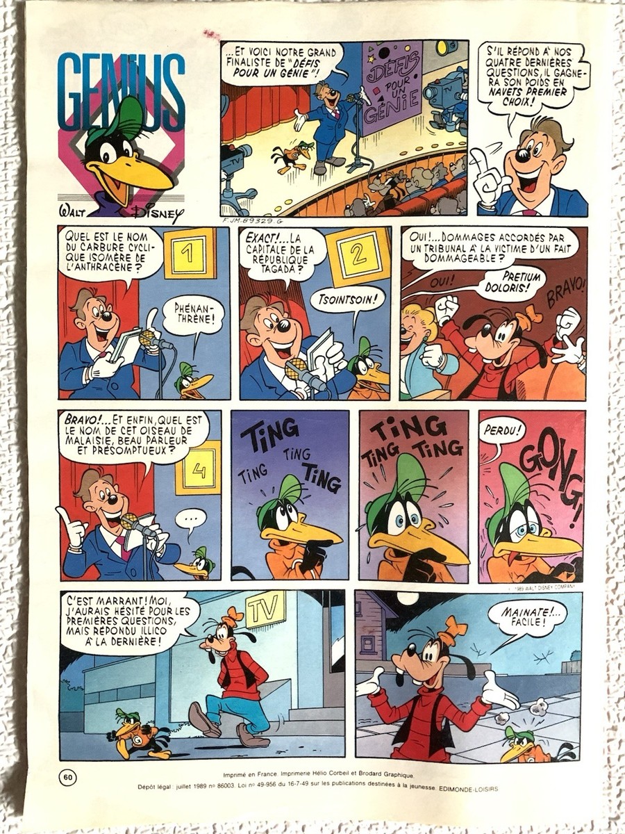 Walt Disney Le Journal De Mickey 40 Pages De Super B.D.