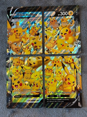 #ad #ad Pokemon TCG: Sword amp; Shield Promo Cards Pikachu V Union Set of 4 Promo $16.50