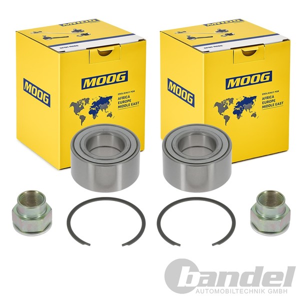 2X Moog RADLAGER-SATZ Vorne Passend FüR Fiat Cinquecento Punto Seicento-image