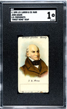 1890 JD Larkin Co H600 U.S. Presidents John Quincy Adams SGC 1 Pop 2 none higher