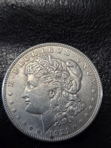1921-D Morgan Silver Dollar, Circulated, Genuine. Good Condition