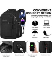 Travel Laptop Backpack 17 Inch TSA Friendly Large Backpack for Men Women Busi...