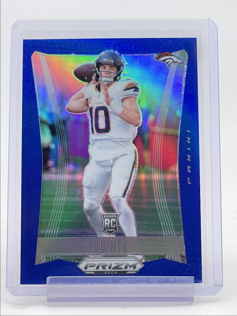 BO NIX 2024 PANINI PRIZM DECA ROOKIE FOOTBALL BLUE BRONCOS A RC /149 Q4274