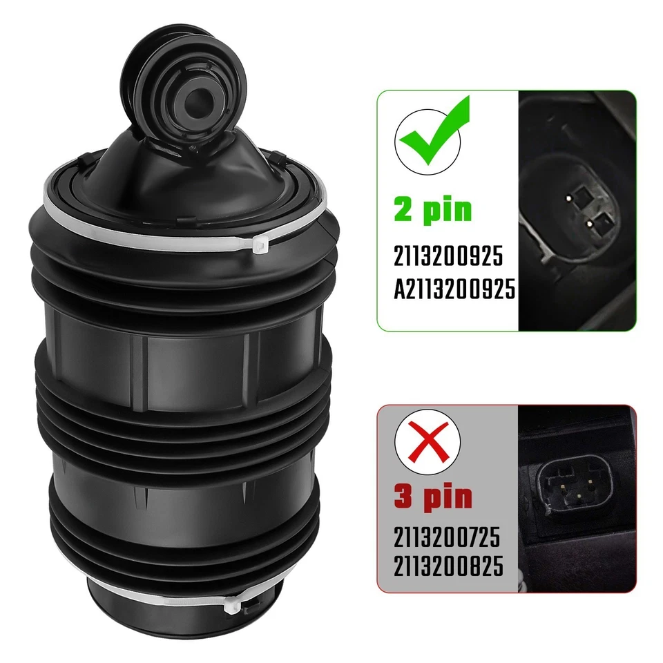 2x Luftfederung mit 2Pins Hinten L+R for Mercedes E Klasse S211 2113200925 - Bild 2 von 4