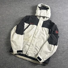 Vintage Mammut Jacket Mens Small Gray Black Gore Tex Extreme XCR Hooded Shell