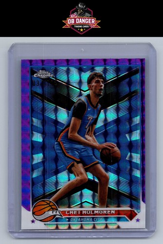 2023-24 Topps Chrome #196 Chet Holmgren Purple Geometric #/119 - Bild 1 von 2