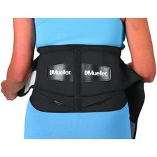Mueller Lumbar Back Brace with Removable Pad: Standard Size (Black)