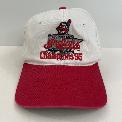 Cleveland Indians 1995 American League Champions Snapback Cap Hat MLB Vintage